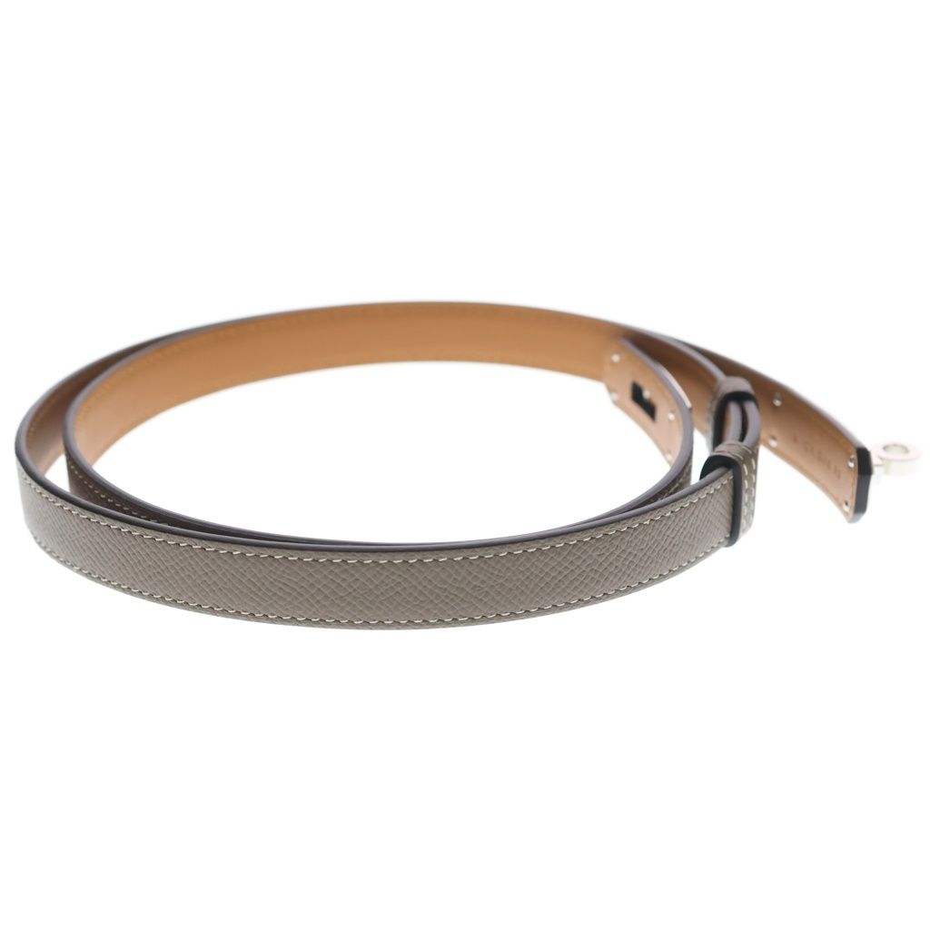 Hermes Kelly Belt Greige Etoupe Epsom Silver — view 3