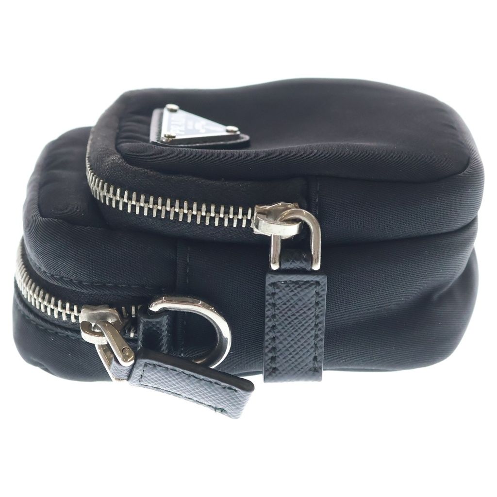 Prada Re-Nylon Shoulder Bag Pouch Triangle Logo Black — view 3