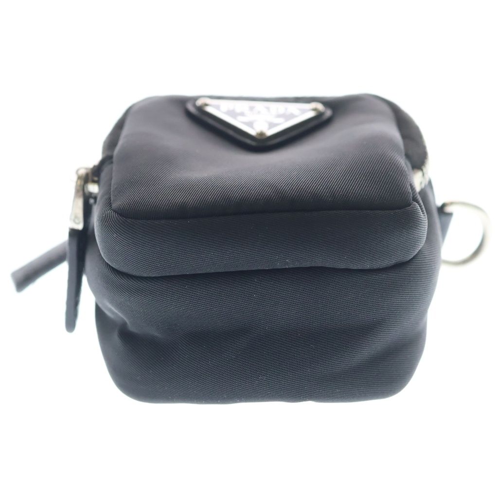 Prada Re-Nylon Shoulder Bag Pouch Triangle Logo Black — view 4