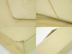 Saint Laurent YSL Logo 2-Way Shoulder Bag Clutch Leather Ivory — view 7