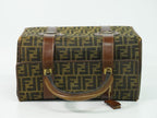 Fendi Zucca Trunk Handbag Canvas Brown Bag — view 5