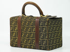 Fendi Zucca Trunk Handbag Canvas Brown Bag — view 2