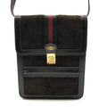 Gucci Sherry Line Suede Leather Shoulder Bag Crossbody Brown