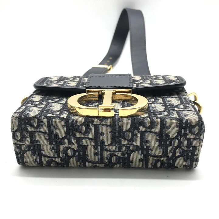 Dior Oblique 30 Montaigne Shoulder Bag Navy — view 4