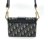 Dior Oblique 30 Montaigne Shoulder Bag Navy — view 3