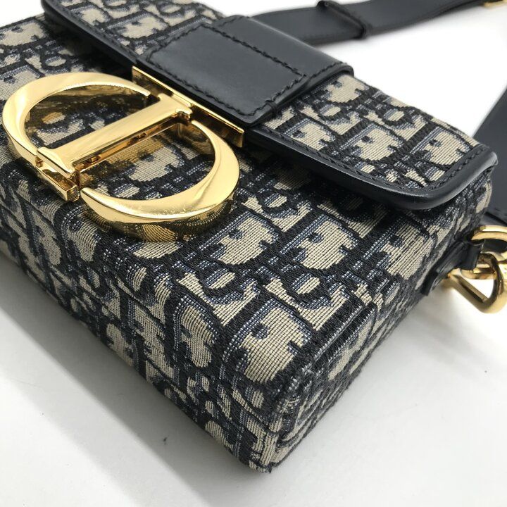 Dior Oblique 30 Montaigne Shoulder Bag Navy — view 5
