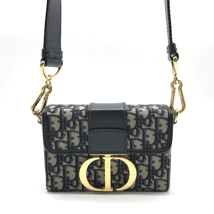 Dior Oblique 30 Montaigne Shoulder Bag Navy — view 2