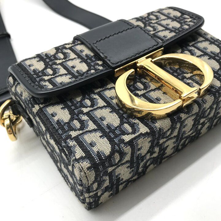 Dior Oblique 30 Montaigne Shoulder Bag Navy — view 6