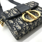Dior Oblique 30 Montaigne Shoulder Bag Navy — view 6
