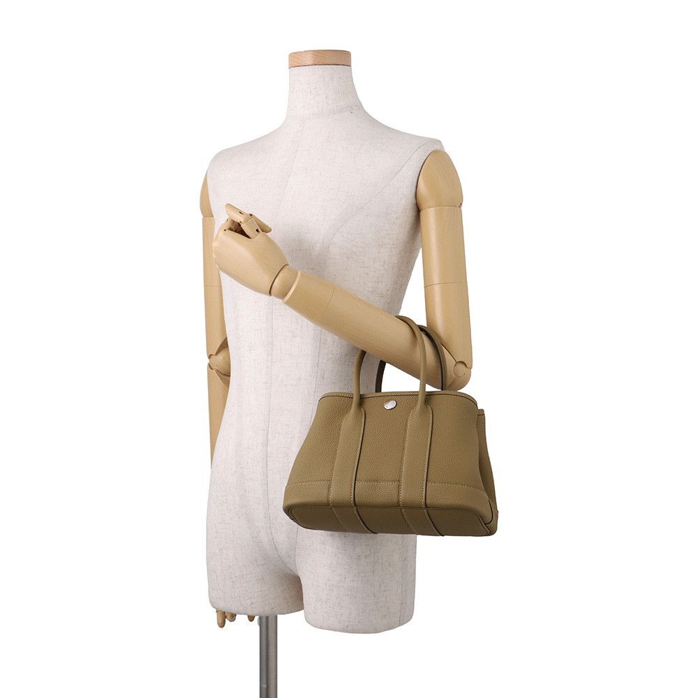 Hermes Tote Bag Neo Garden 23 Party Dune Silver Togo — view 4