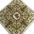 Hermes Scarf Carre Plisse White Dark Yellow Multi les Tuileries