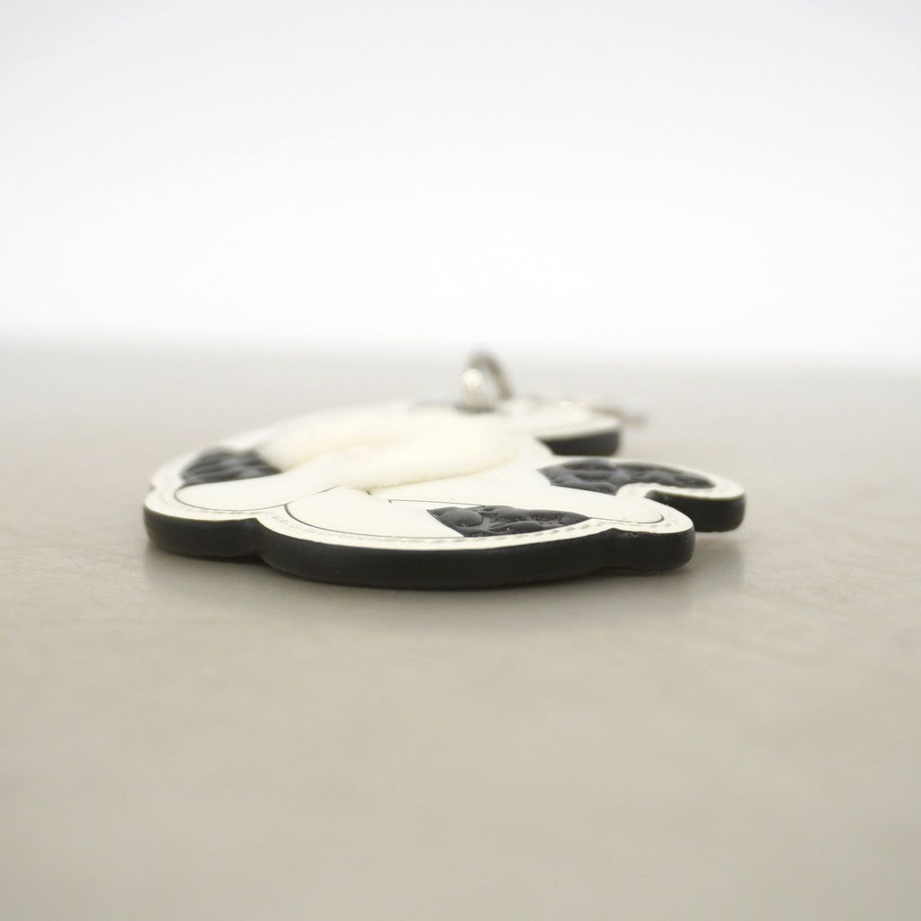 Louis Vuitton Key Holder Charm Monogram LV Cat White Black — view 2