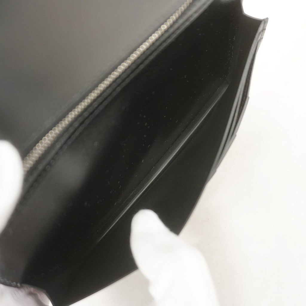 Hermes Wallet Bearn Soufflet Box Calf So Black Silver — view 3
