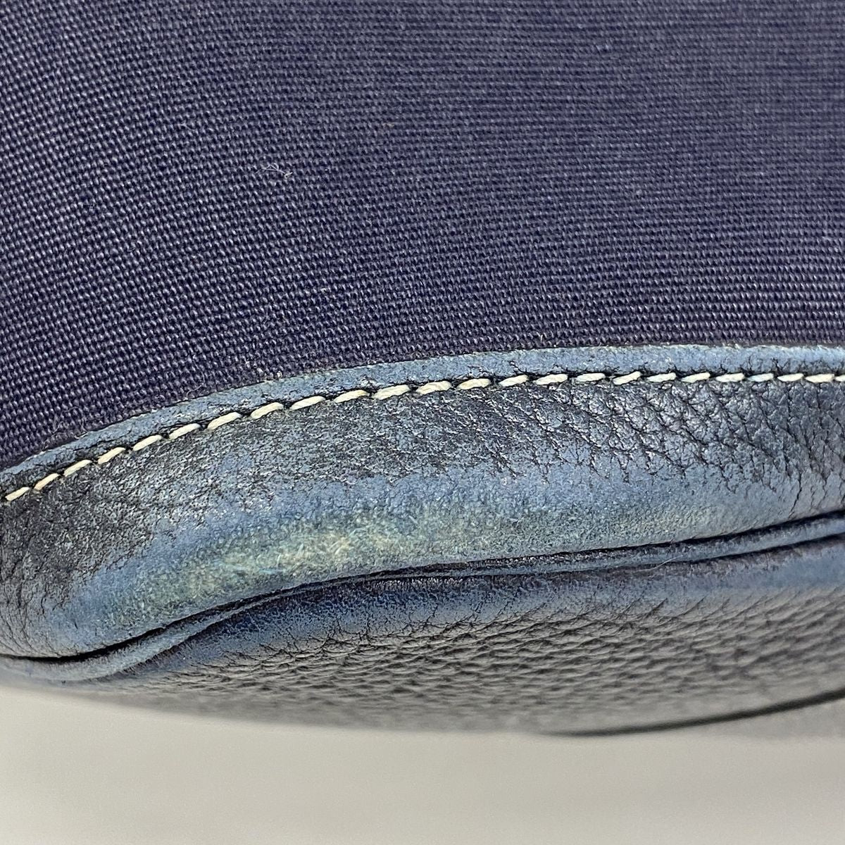 Hermes Tote Bag Garden Party PM Toile Officier Navy Silver — view 7