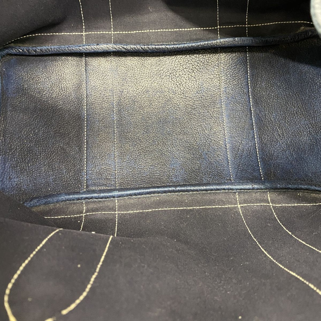 Hermes Tote Bag Garden Party PM Toile Officier Navy Silver — view 4