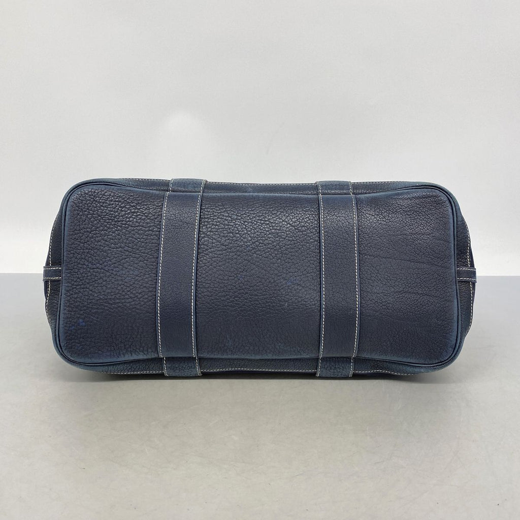 Hermes Tote Bag Garden Party PM Toile Officier Navy Silver — view 3