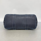 Hermes Tote Bag Garden Party PM Toile Officier Navy Silver — view 3