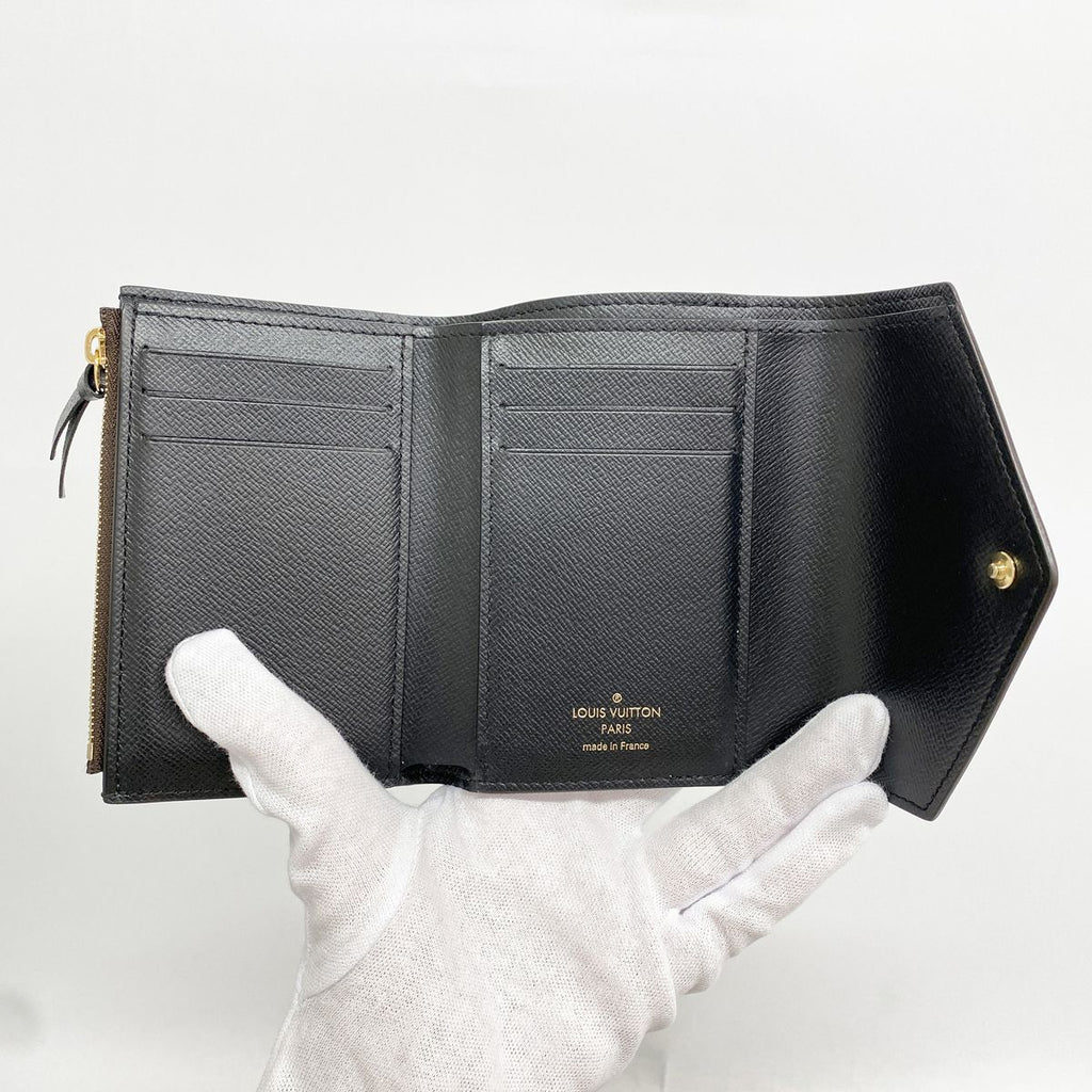 Louis Vuitton Trifold Wallet Monogram Reverse Portefeuille Victorine Brown — view 3