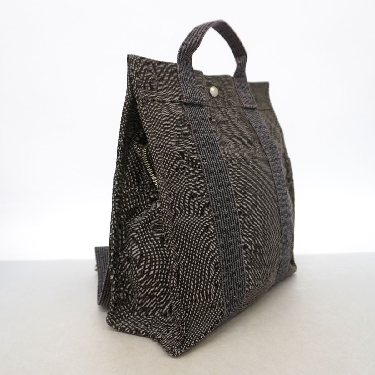 Hermes Backpack Herline Sac a Dos PM Nylon Gray Silver — view 2
