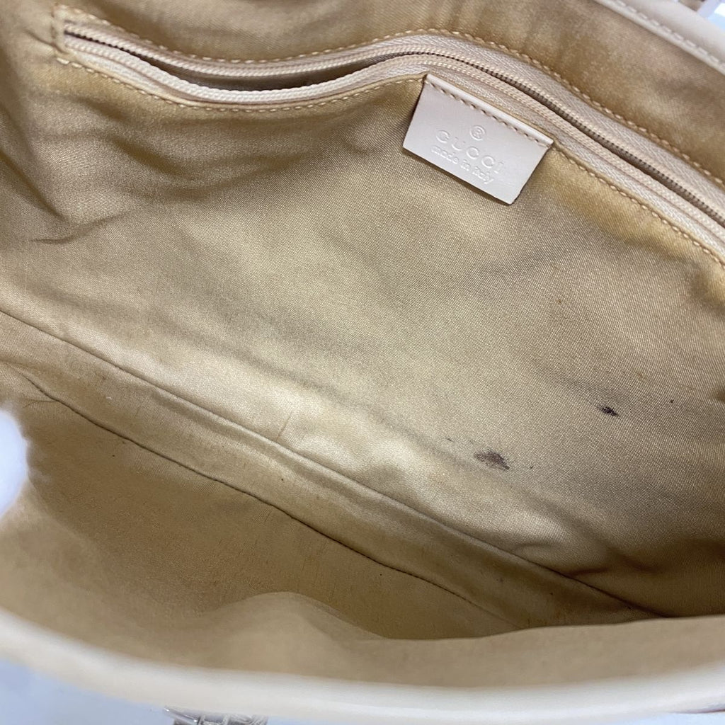 Gucci Shoulder Bag GG Canvas Jackie Ivory Gray Silver — view 4