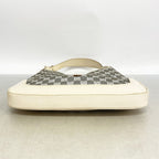 Gucci Shoulder Bag GG Canvas Jackie Ivory Gray Silver — view 3