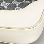 Gucci Shoulder Bag GG Canvas Jackie Ivory Gray Silver — view 6