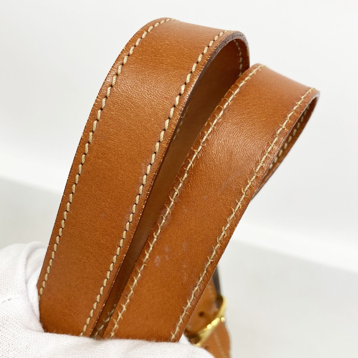 Celine Tote Bag Macadam Brown Gold — view 8