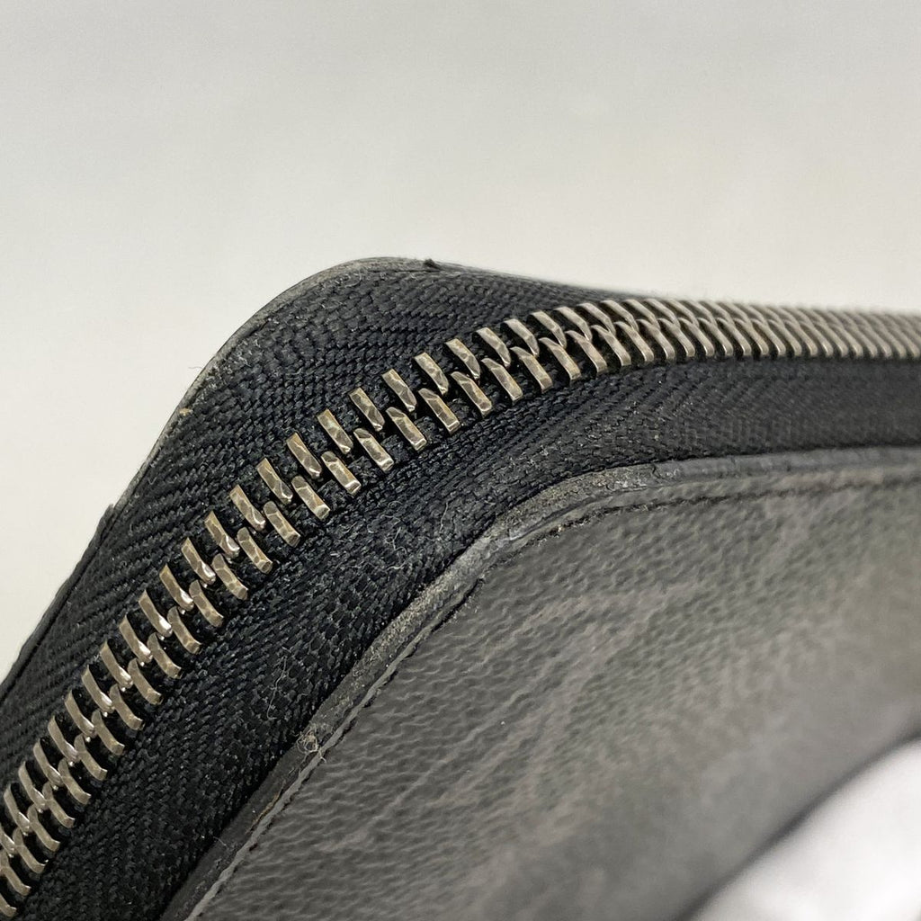 Louis Vuitton Wallet Monogram Eclipse Zippy Horizontal Black — view 5