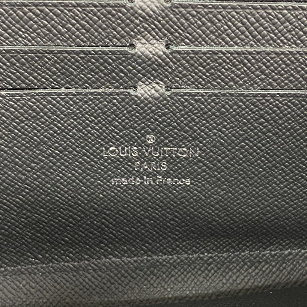 Louis Vuitton Wallet Monogram Eclipse Zippy Horizontal Black — view 4