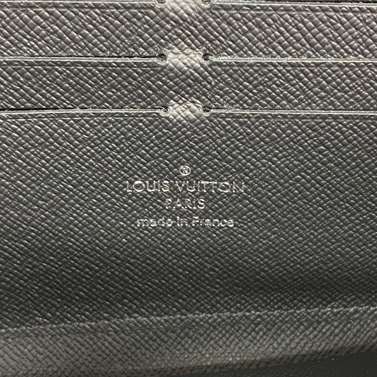 Louis Vuitton Wallet Monogram Eclipse Zippy Horizontal Black — view 4