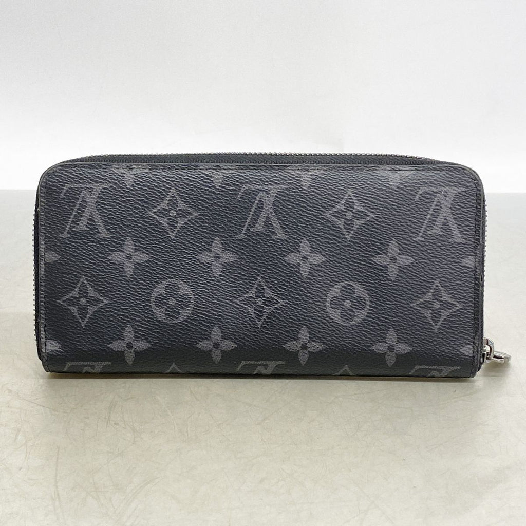 Louis Vuitton Wallet Monogram Eclipse Zippy Horizontal Black — view 8