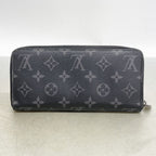 Louis Vuitton Wallet Monogram Eclipse Zippy Horizontal Black — view 8