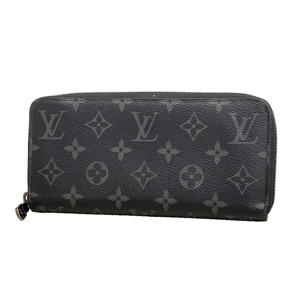 Louis Vuitton Wallet Monogram Eclipse Zippy Horizontal Black