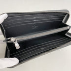 Louis Vuitton Wallet Monogram Eclipse Zippy Horizontal Black — view 3