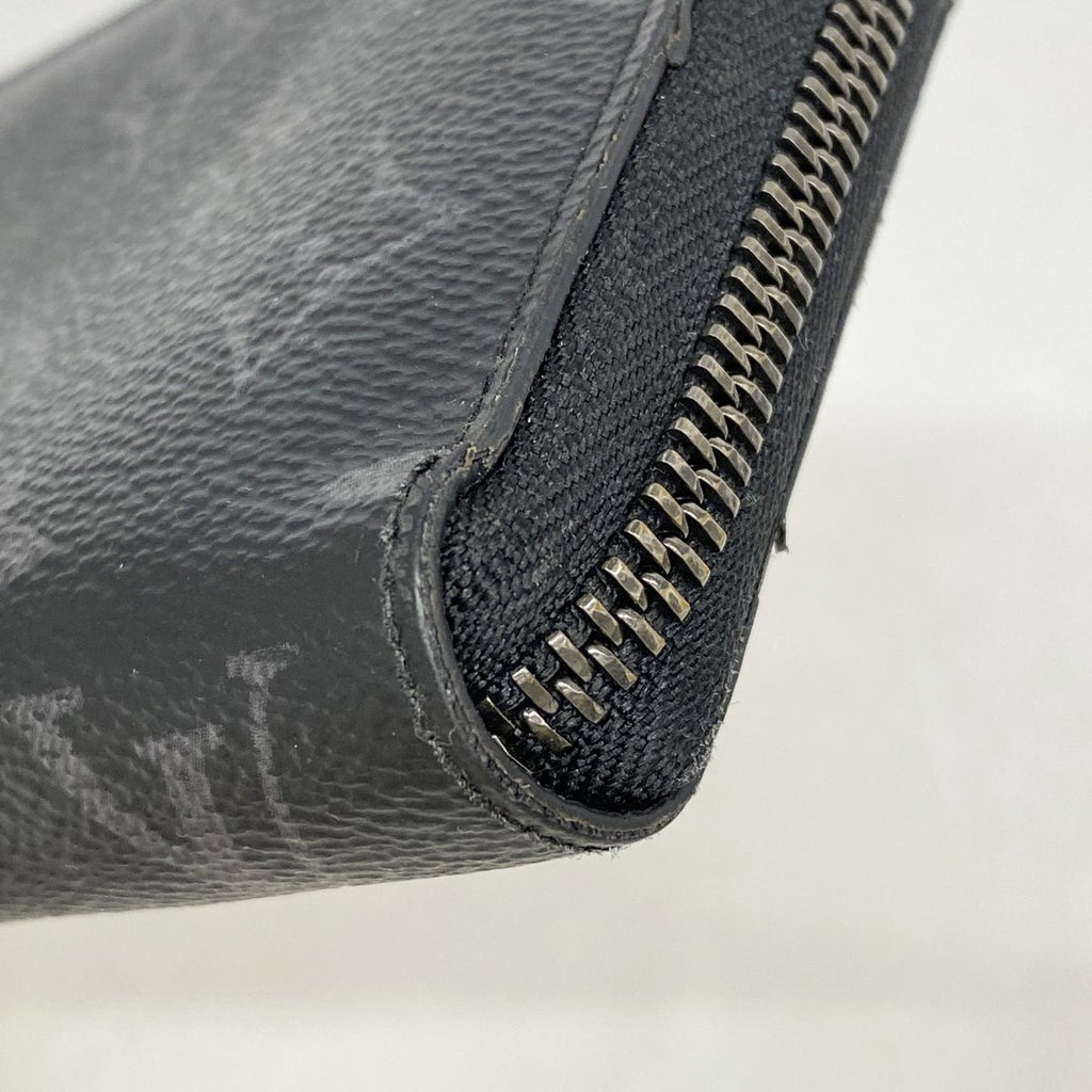 Louis Vuitton Wallet Monogram Eclipse Zippy Horizontal Black — view 6