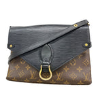 Louis Vuitton Shoulder Bag Monogram Epi Saint Michel Brown Noir
