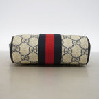 Gucci Shoulder Bag GG Marmont Leather Navy Silver — view 3