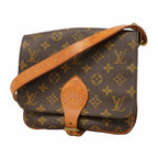 Louis Vuitton Shoulder Bag Monogram Cartouchiere MM Brown