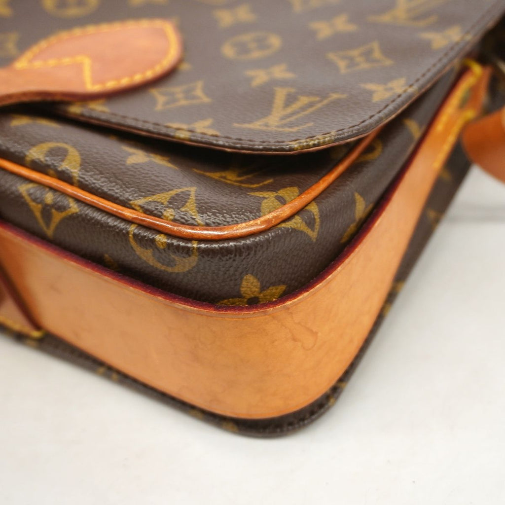 Louis Vuitton Shoulder Bag Monogram Cartouchiere MM Brown — view 6