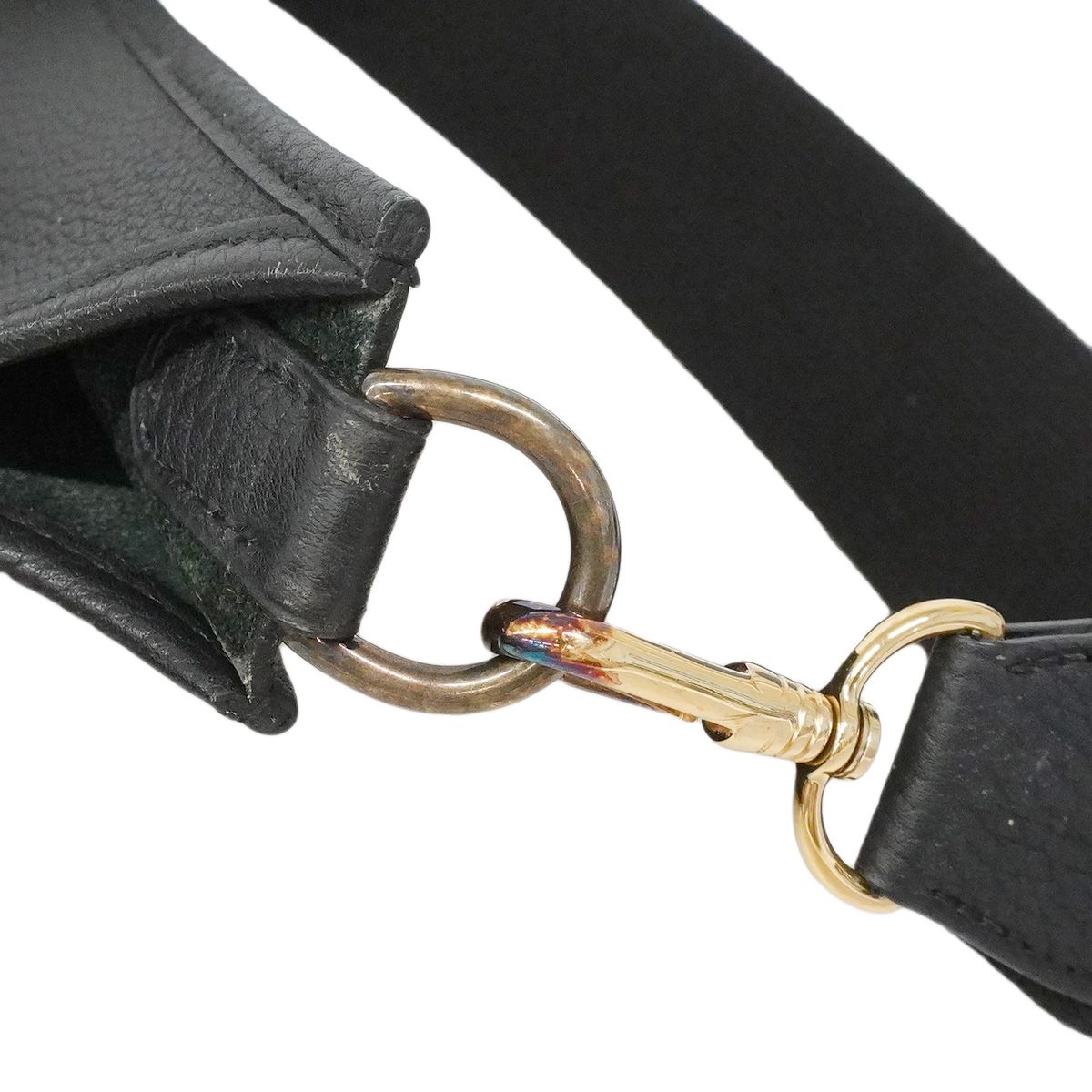 Hermes Shoulder Bag Evelyne Ardennes Black Gold — view 8