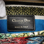 Dior Handbag Lady D Light Canvas Multicolor Champagne Gold 2-Way Bag — view 5