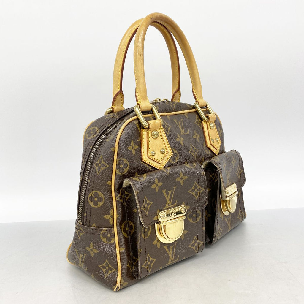 Louis Vuitton Handbag Monogram Manhattan PM Brown — view 2