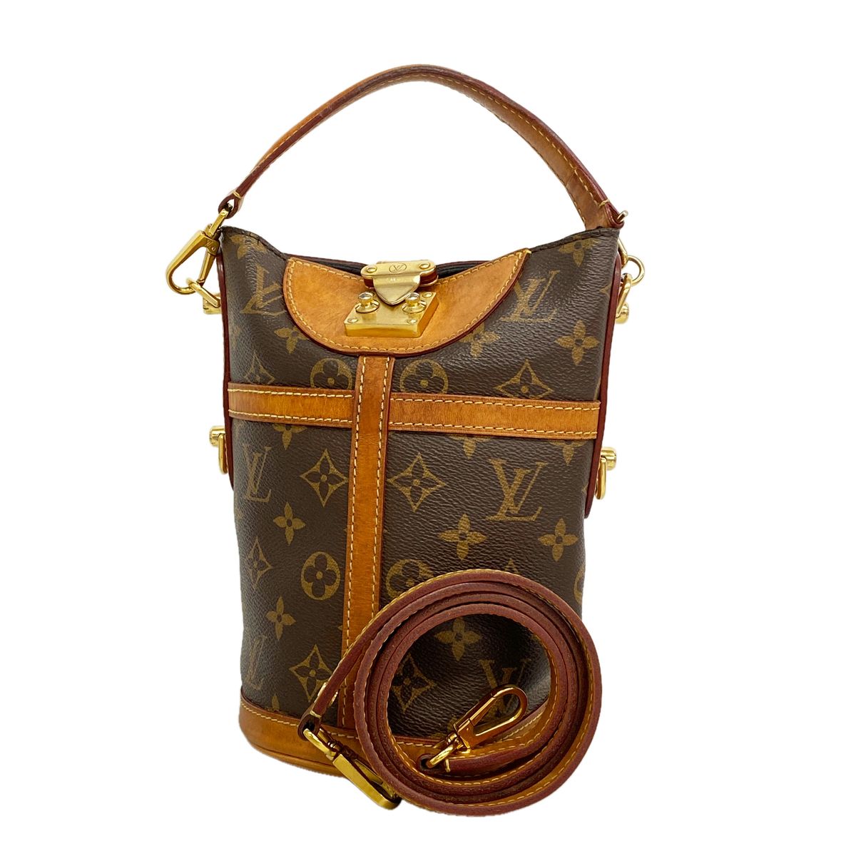 Louis Vuitton Handbag Monogram Duffle Brown 2-Way