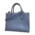Louis Vuitton Handbag Monogram Empreinte On The Go PM Navy Blue 2-Way Bag