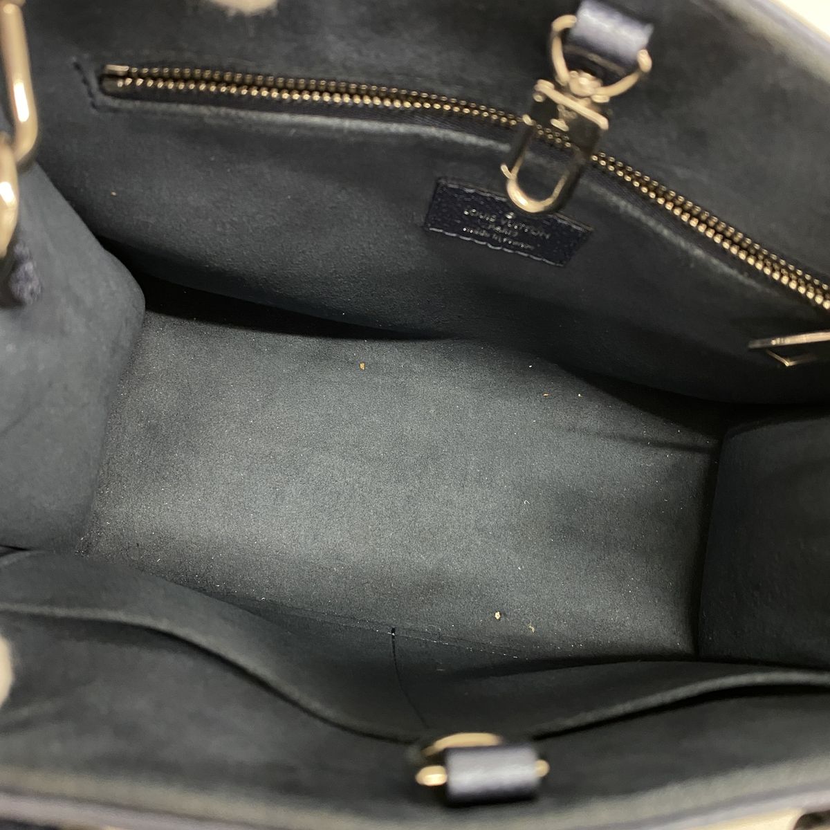 Louis Vuitton Handbag Monogram Empreinte On The Go PM Navy Blue 2-Way Bag — view 4