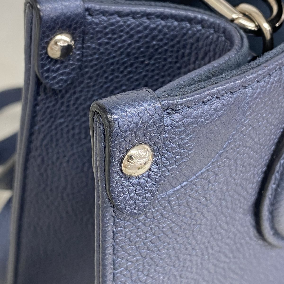 Louis Vuitton Handbag Monogram Empreinte On The Go PM Navy Blue 2-Way Bag — view 8