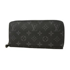 Louis Vuitton Wallet Monogram Eclipse Zippy Horizontal Black