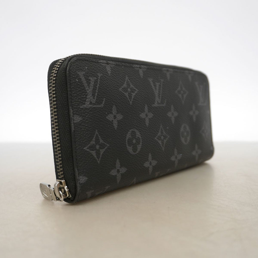 Louis Vuitton Wallet Monogram Eclipse Zippy Horizontal Black — view 2