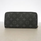 Louis Vuitton Wallet Monogram Eclipse Zippy Horizontal Black — view 8