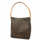 Louis Vuitton Shoulder Bag Monogram Looping GM Brown